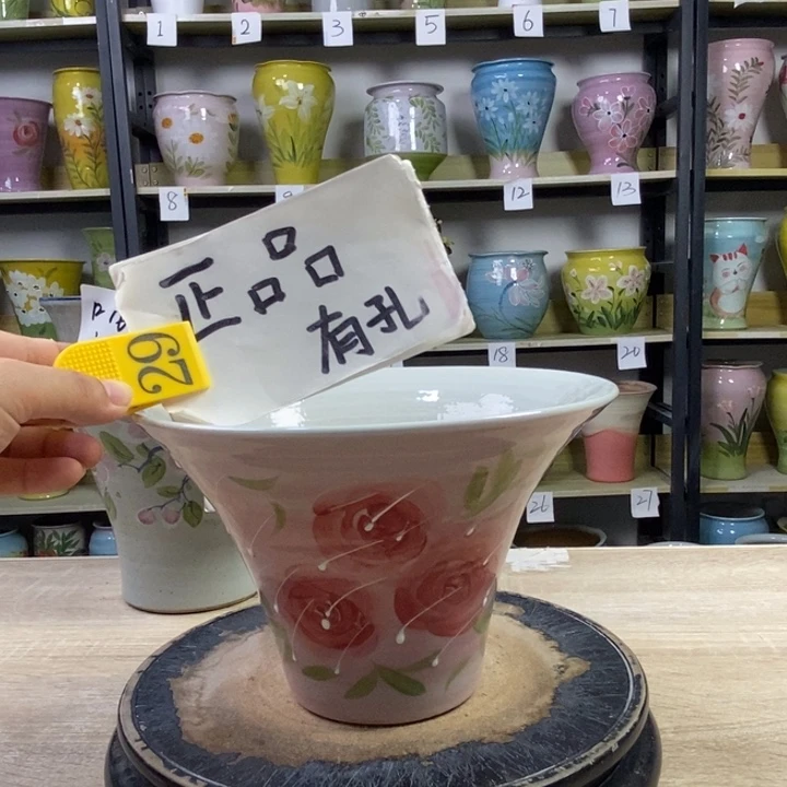 景德镇高温陶瓷花盆