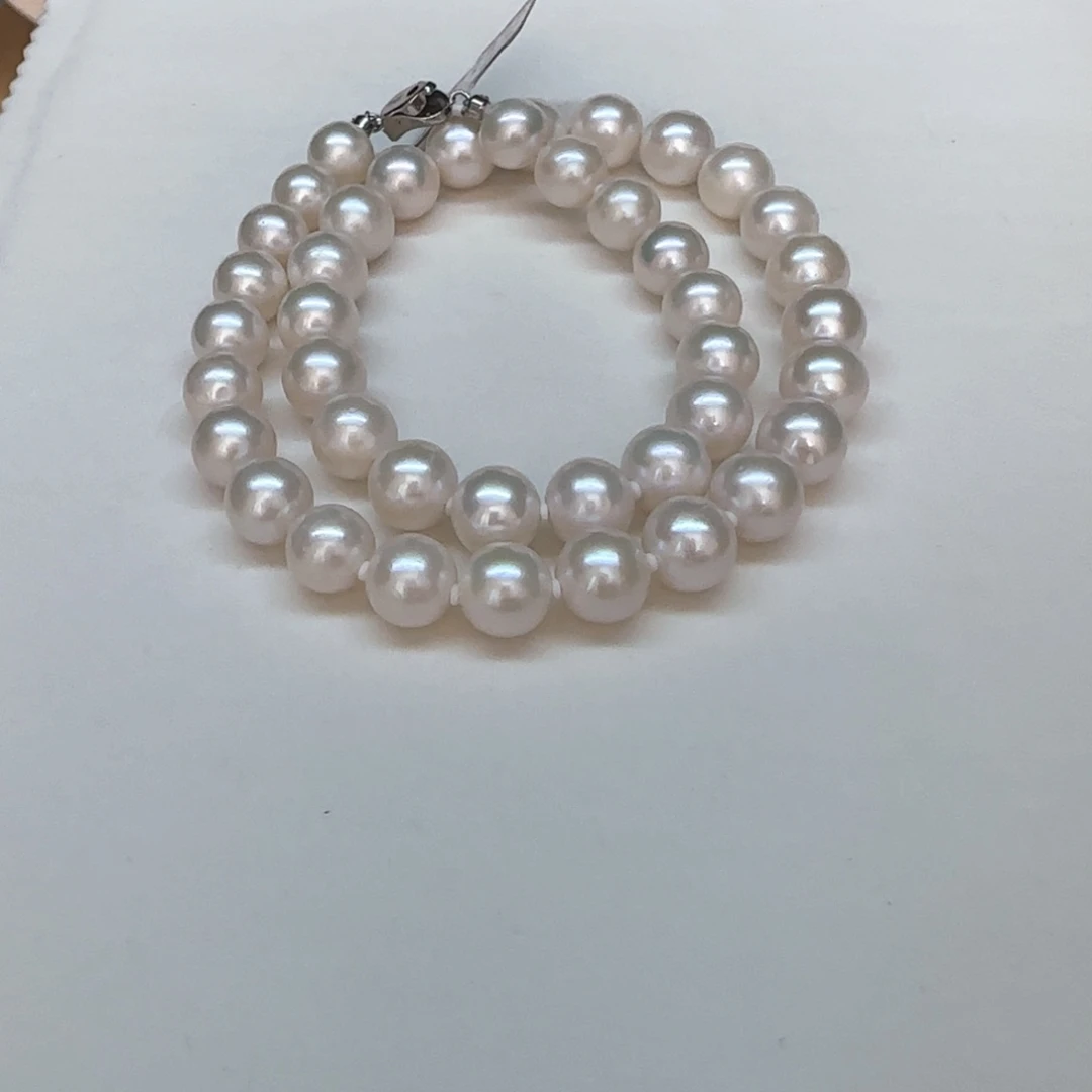 淡水珍珠银S925镶嵌项链