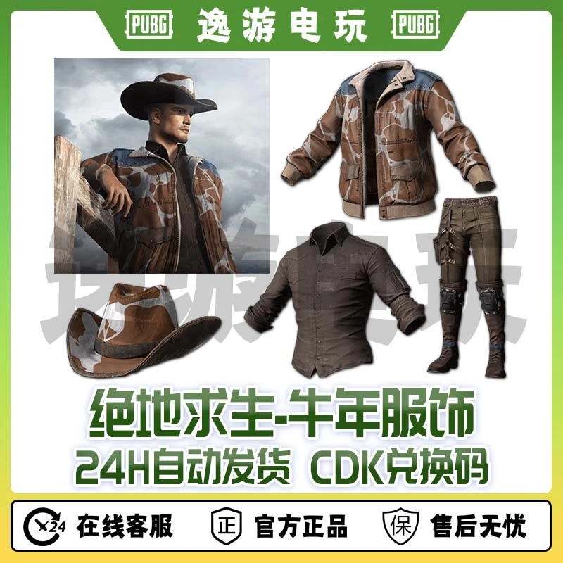 绝地求生PUBG皮肤CDK牛年服饰套装兑换码