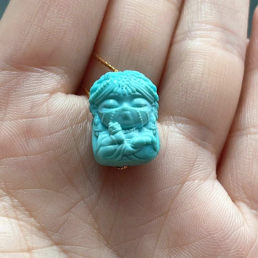未镶嵌绿松石颈饰