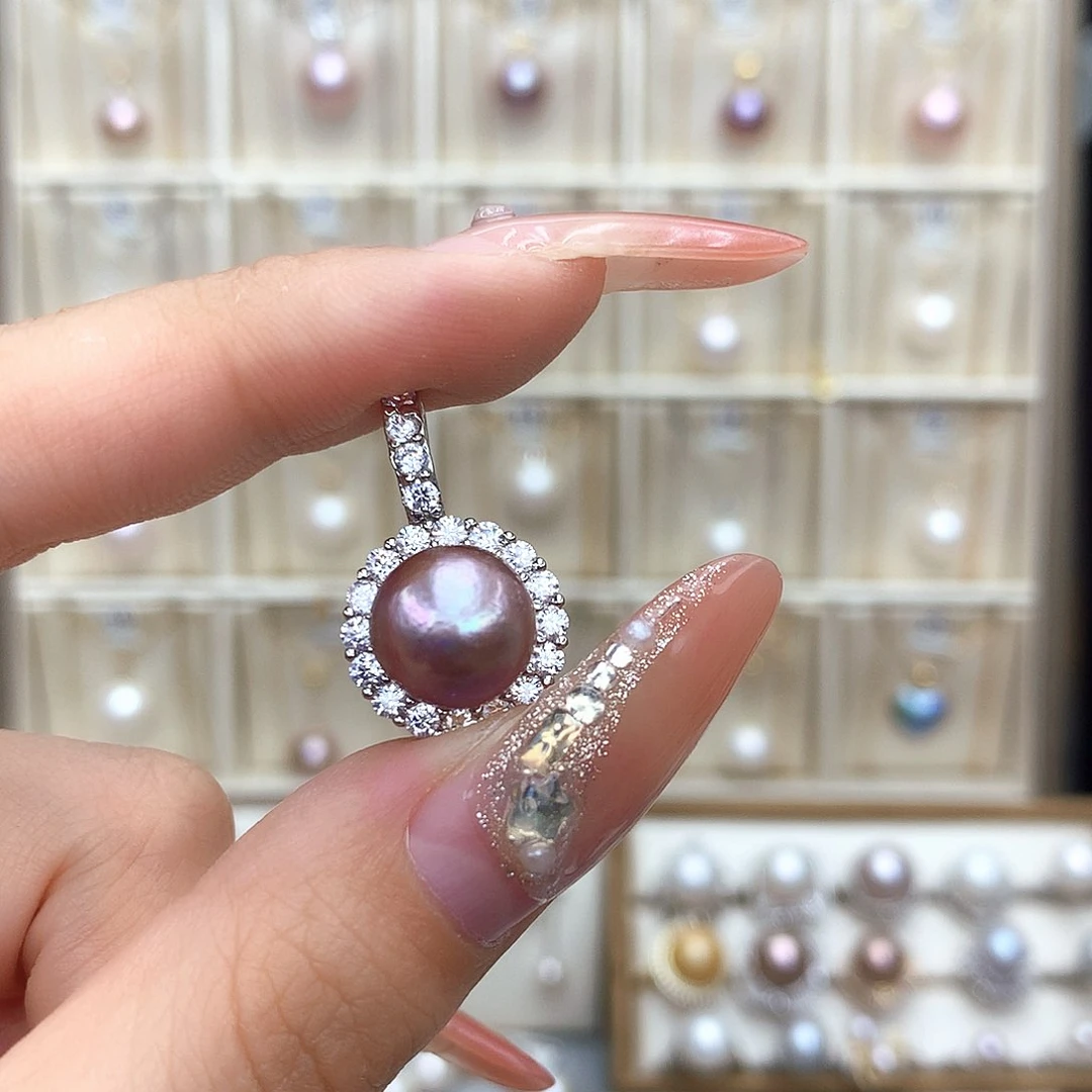 淡水珍珠合金吊坠(不含链)