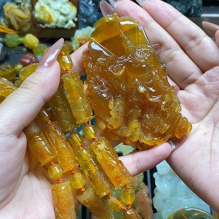 蛇纹石玉颈饰未镶嵌阿**r