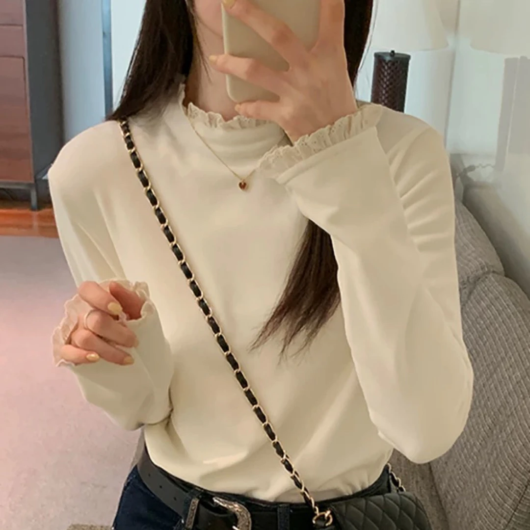 均希#JY3020秋季福利绒面拼接立领长袖上衣，衣长：55cm