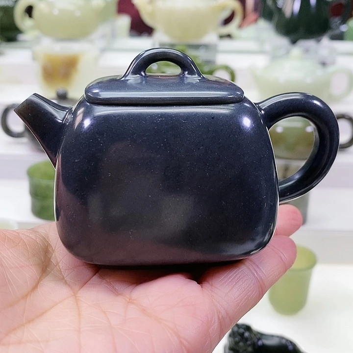 未镶嵌和田玉挂件茶壶170m l