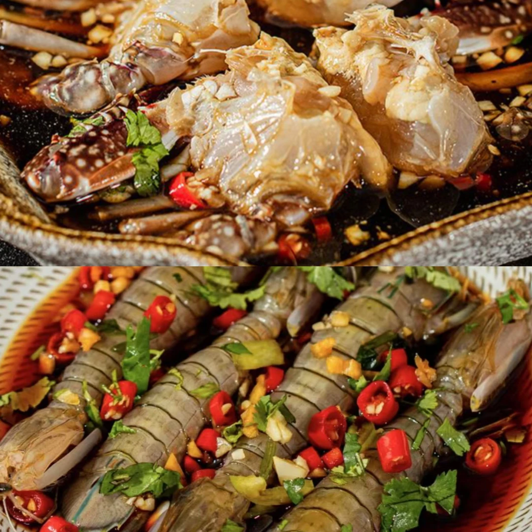 【生腌双拼】舟山梭子蟹块+皮皮虾 潮汕生腌 舟山海鲜