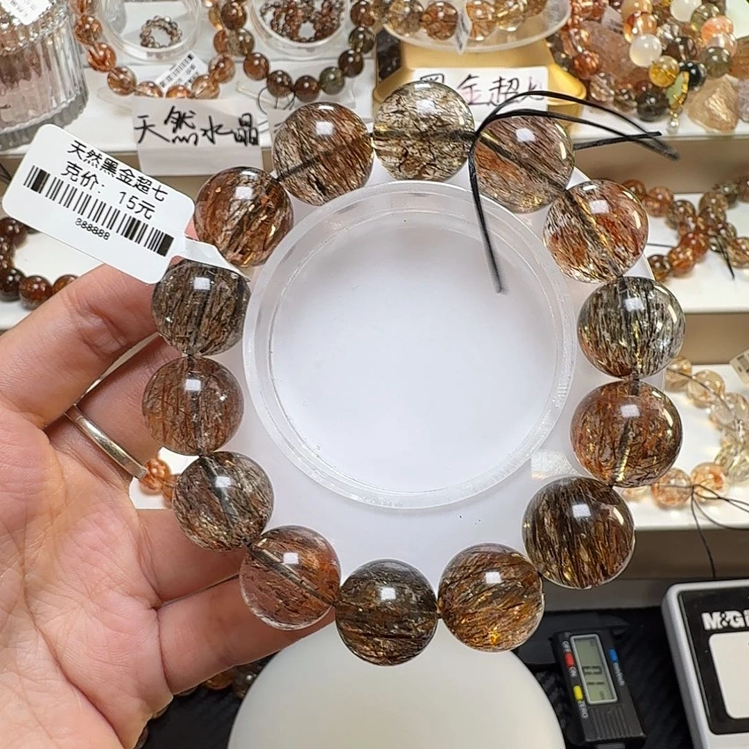 老***D手链未镶嵌水晶黑金超七多样性发其一