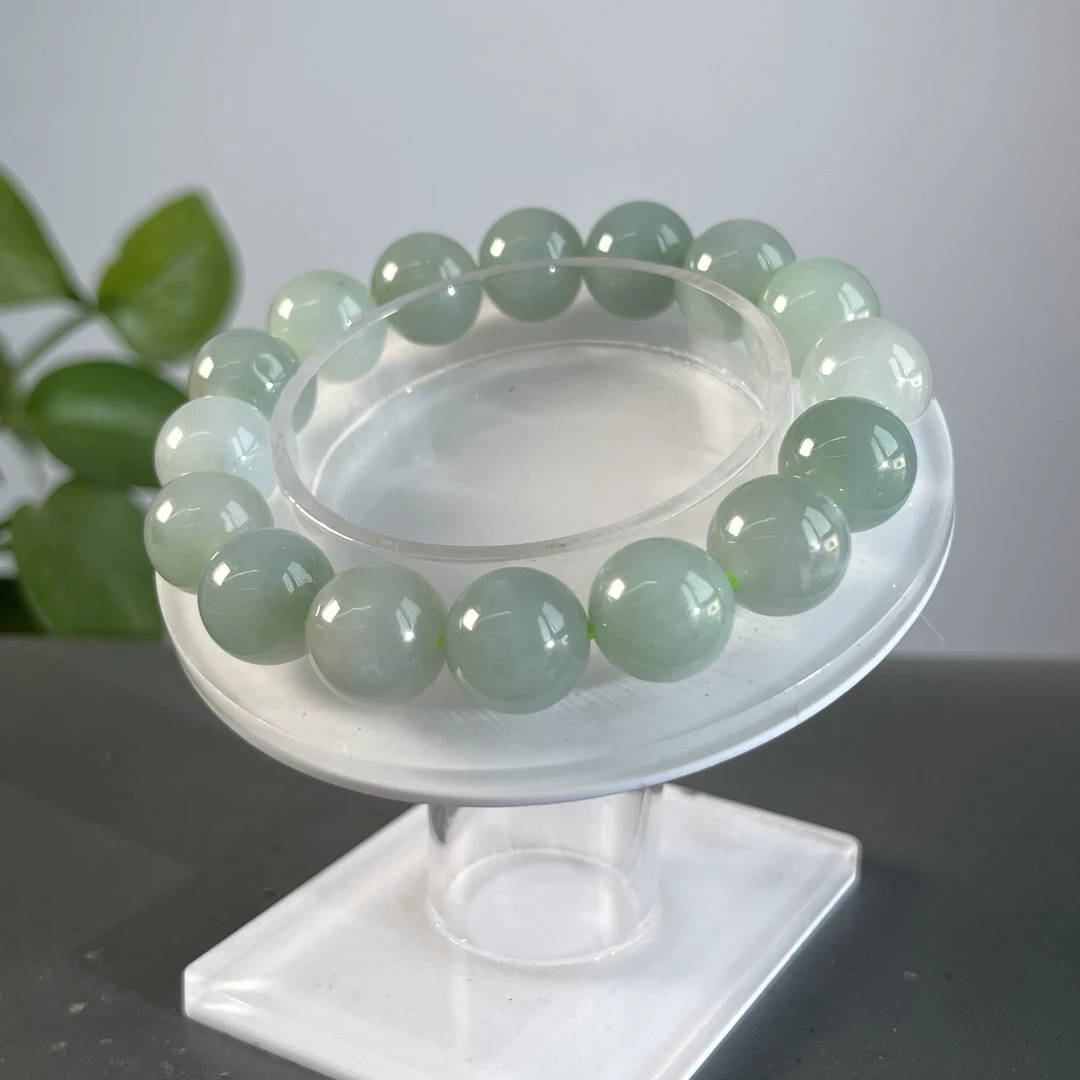 JXA28-75 天然缅甸A货翡翠 翡翠手串