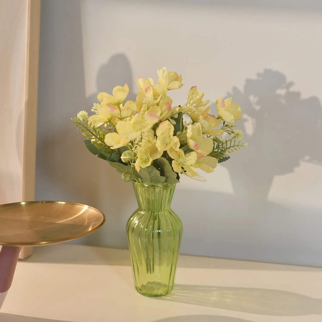 《清新茉莉》小清新假花仿真花客厅摆设装饰品室内干花绢花插花摆件