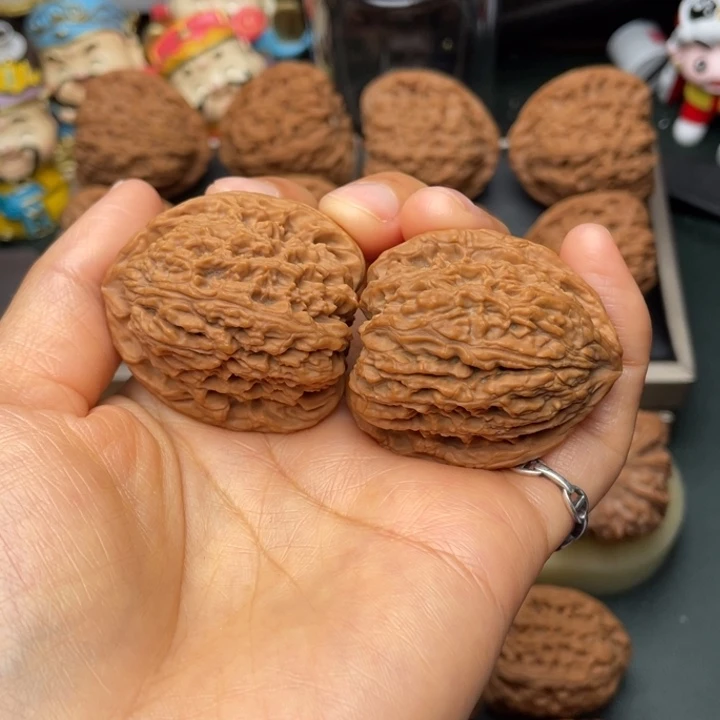 吊坠文玩核桃383741尺拉丝高炮