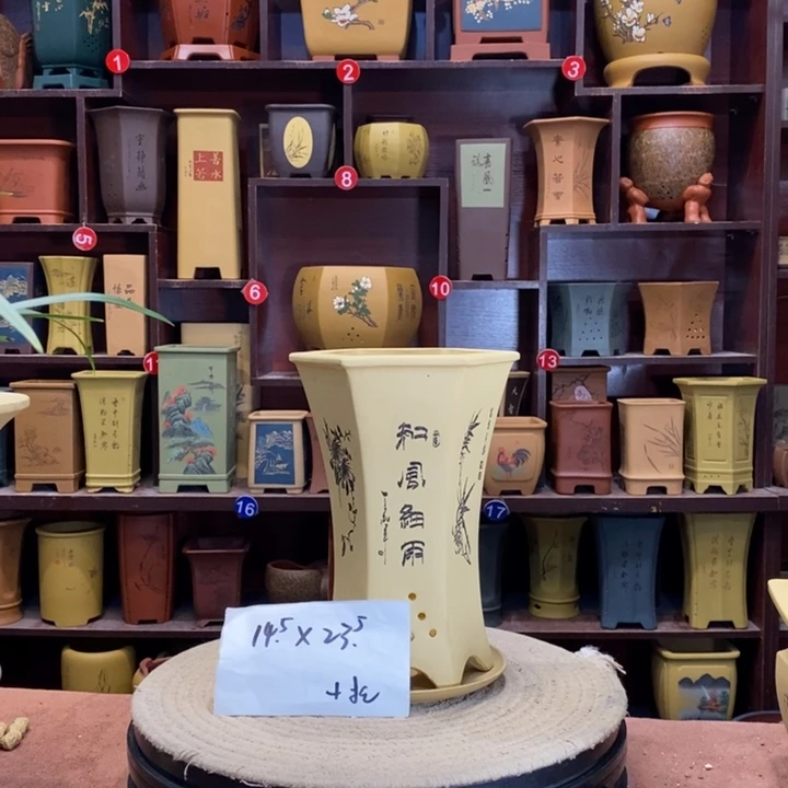 紫砂花盆紫砂花盆