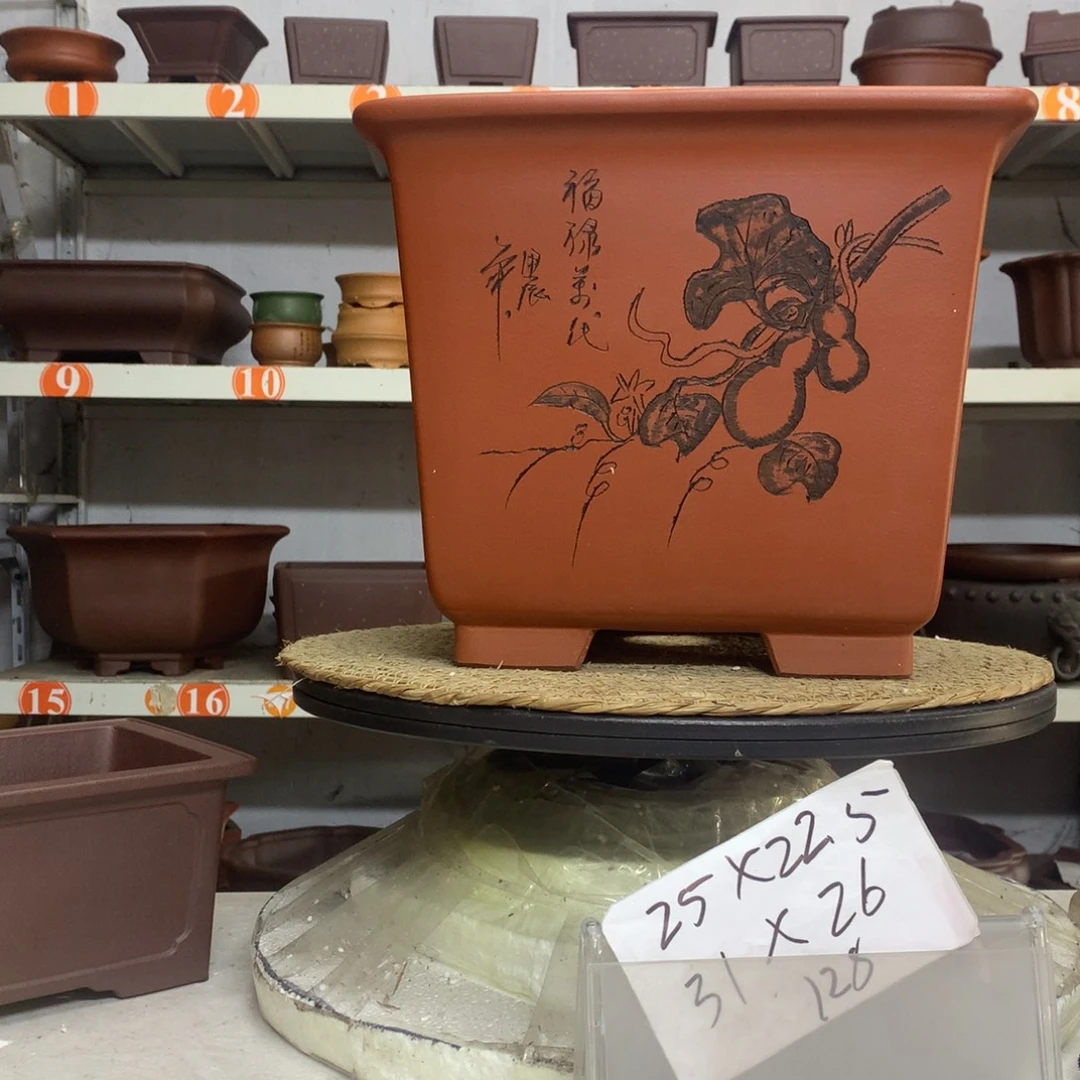 花盆紫砂精品紫砂花盆包邮