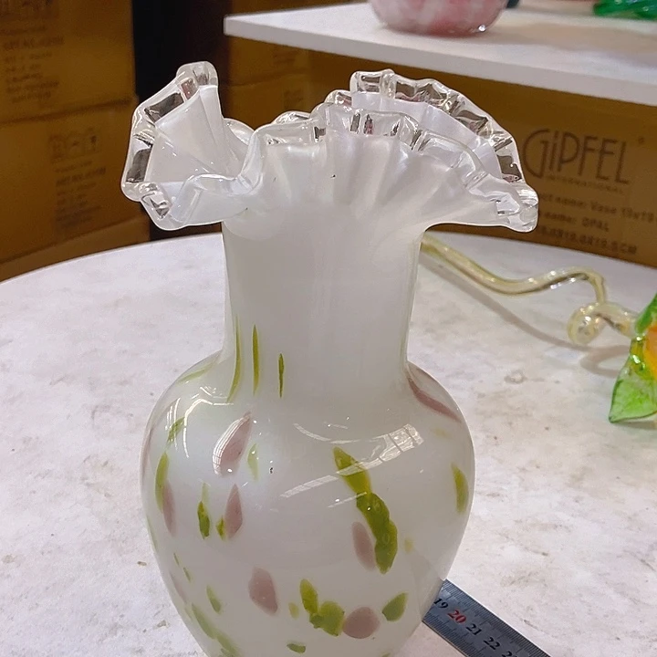 琉璃琉璃花瓶高24口6