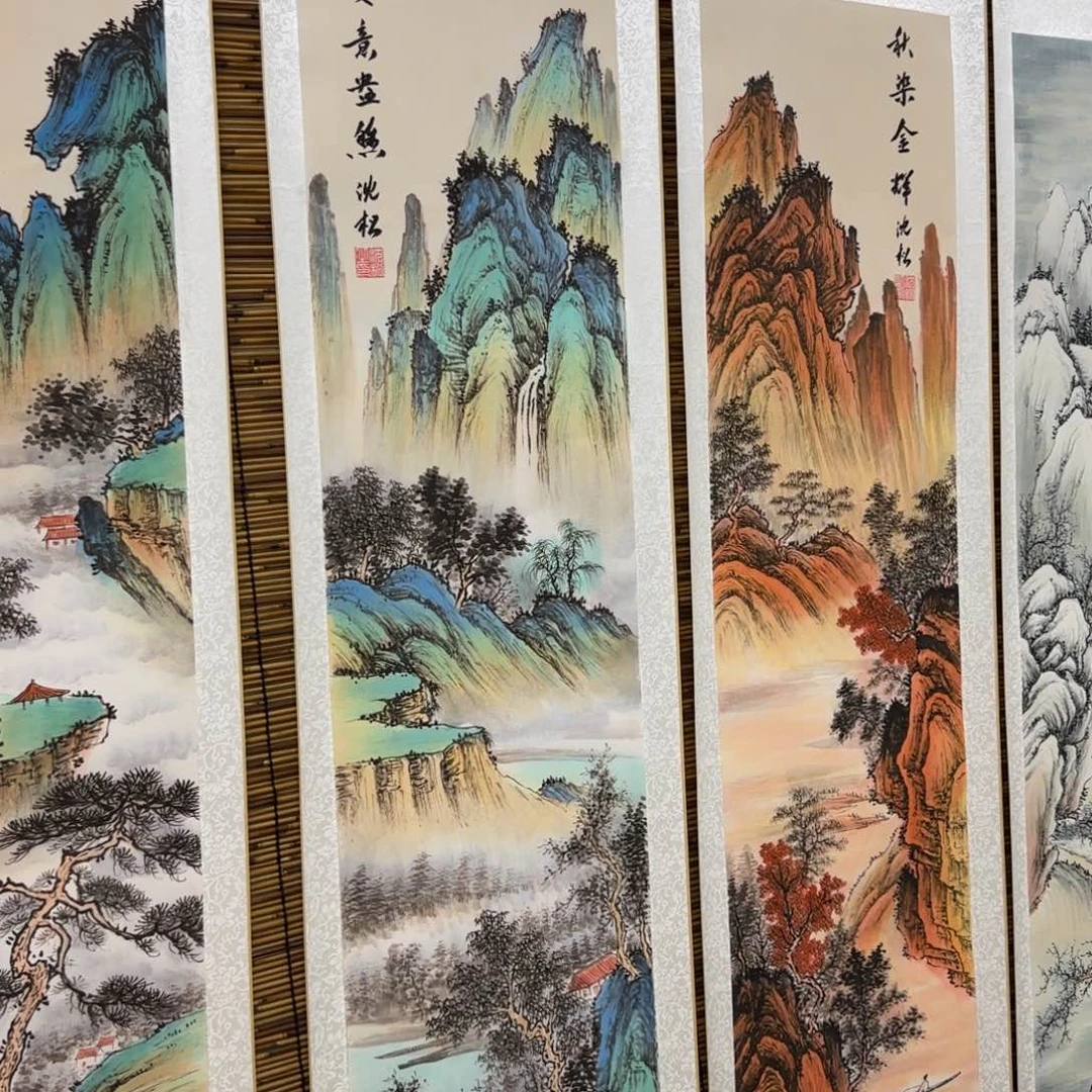 大***朵国画QB四幅一套作品！带证书！只限一单