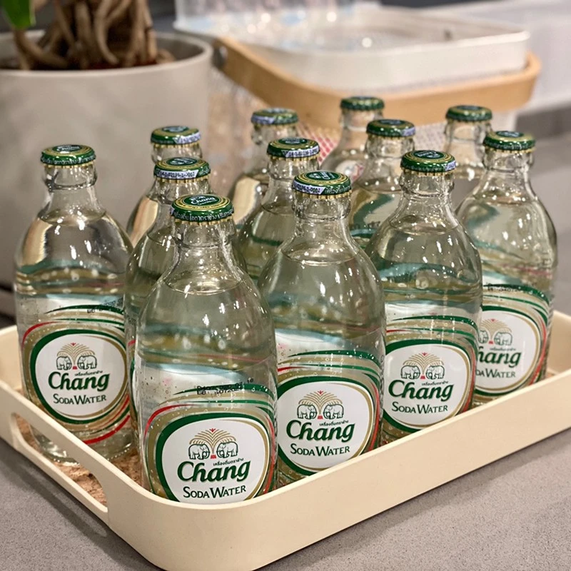 泰国象牌苏打水325mL无糖原味气泡水进口网红0卡饮料餐厅同款