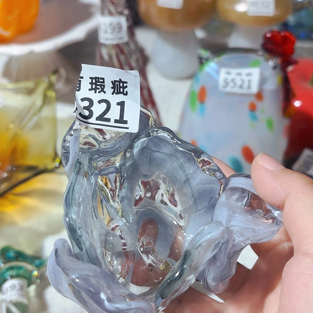 321瑕安妮家居琉璃花瓶摆件