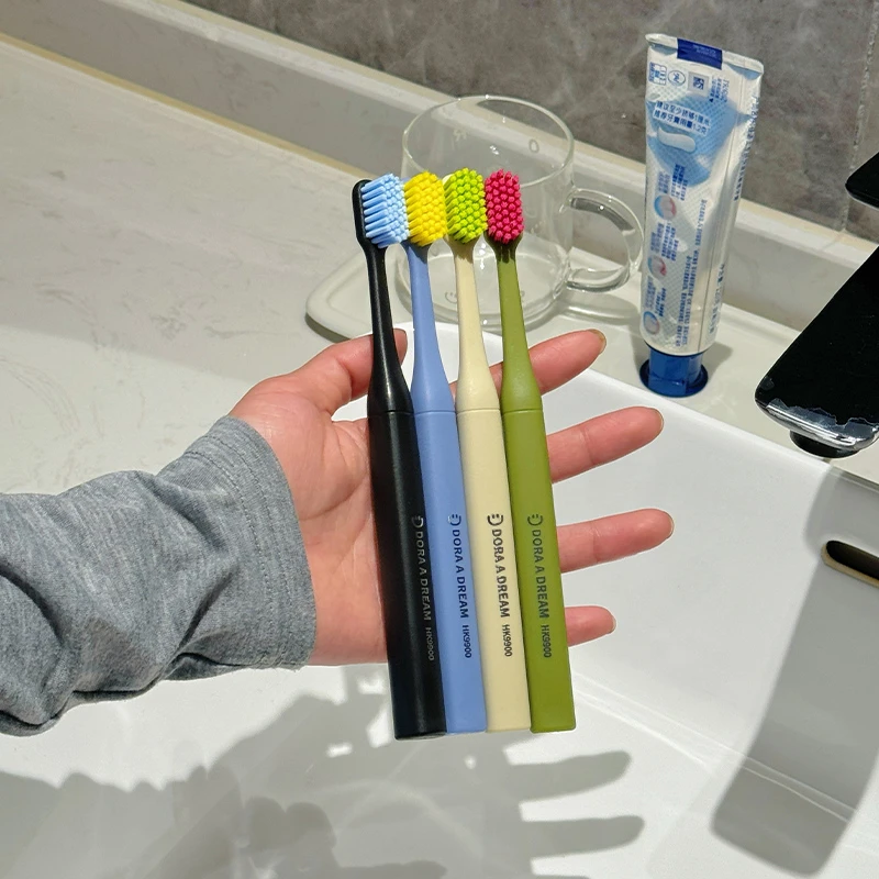 DoraADream朵拉的梦净齿牙刷男士专用宽头中硬毛成人去渍清洁套装