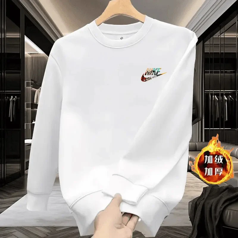 奥莱正品丨清仓二折丨纯棉卫衣圆领宽松长袖情侣休闲套头打底衫男