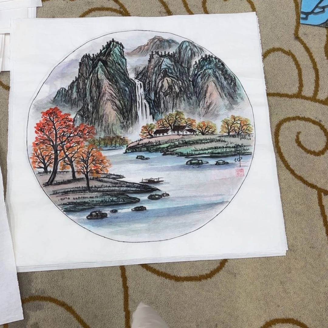 国画崔良坤四尺斗方艺