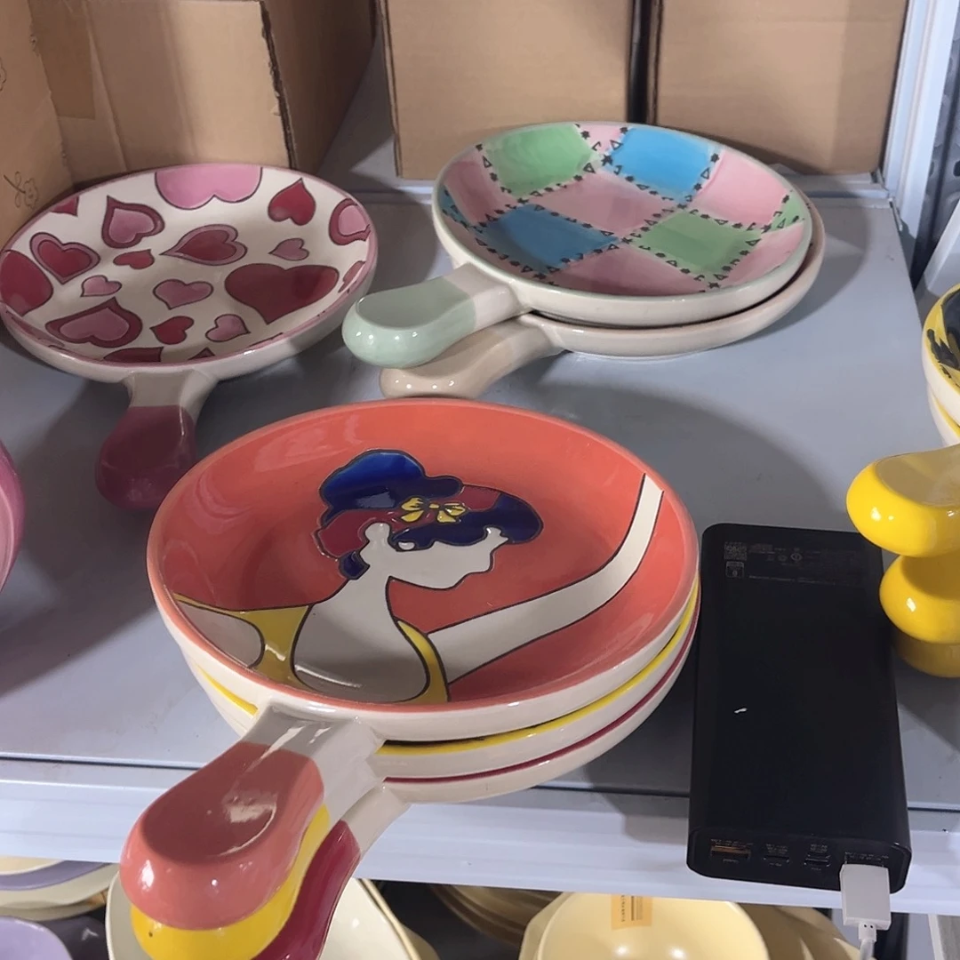 陶瓷六个陈太单饼碗