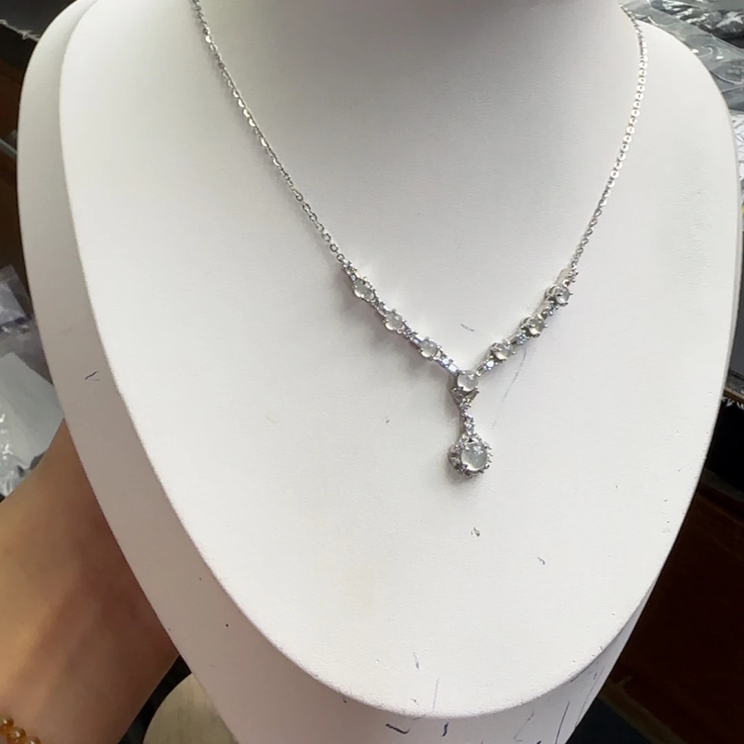 翡翠银S925镶嵌吊坠(不含链)