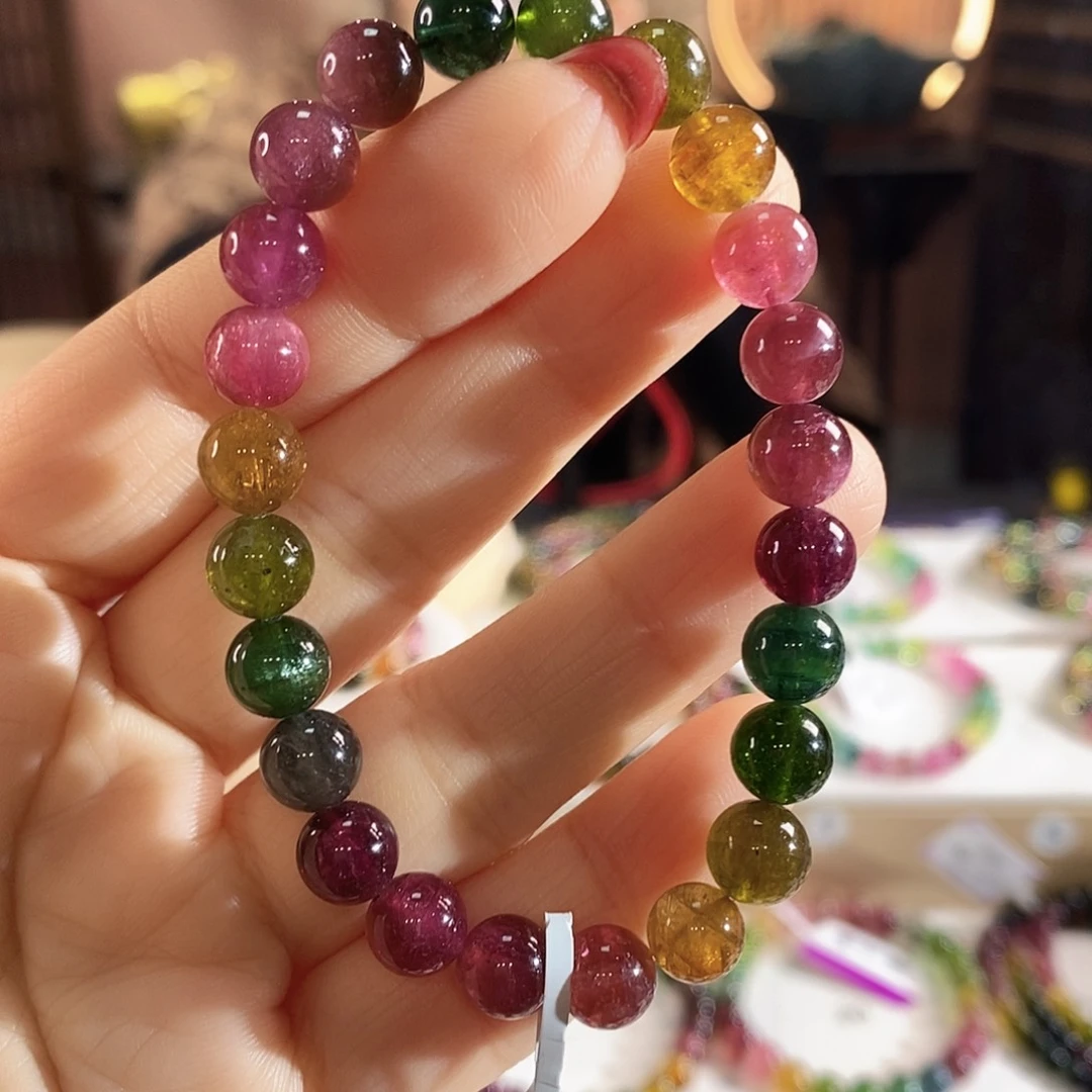 未镶嵌碧玺手链G2149单圈颜色微差