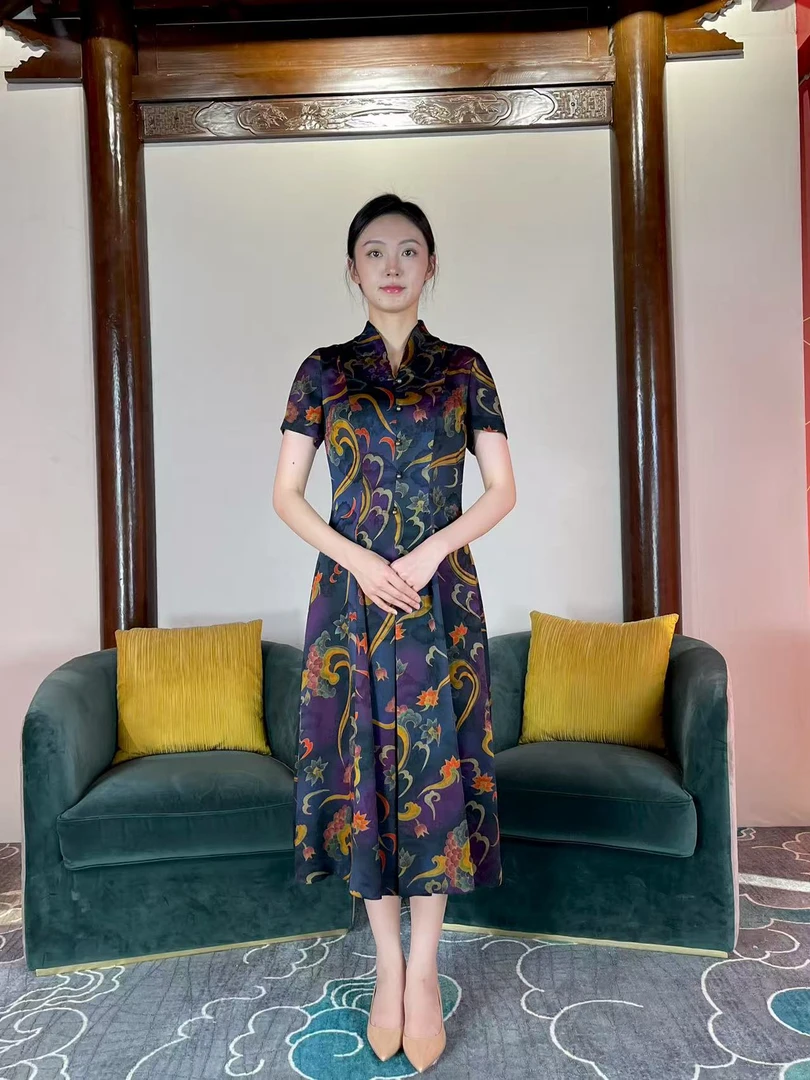懿菲旗袍连衣裙(如意花开)YF2029S188-S420