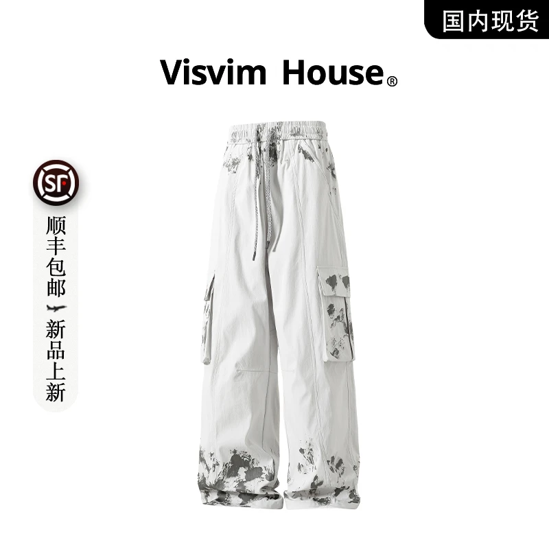 【品牌现货撤柜】VISVIM WINGS春夏新款涂鸦印花宽松工装休闲长裤男