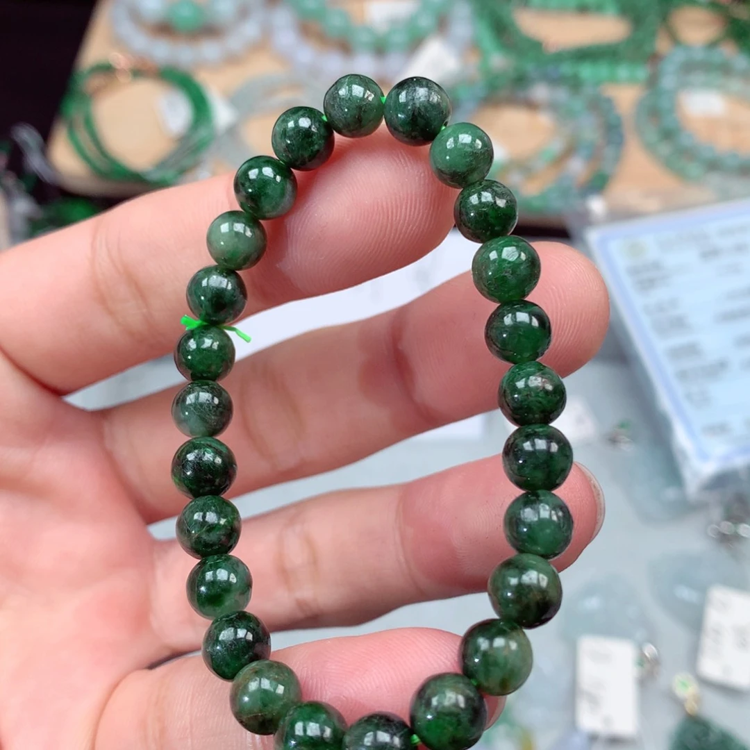 翡翠手链未镶嵌翡翠手串