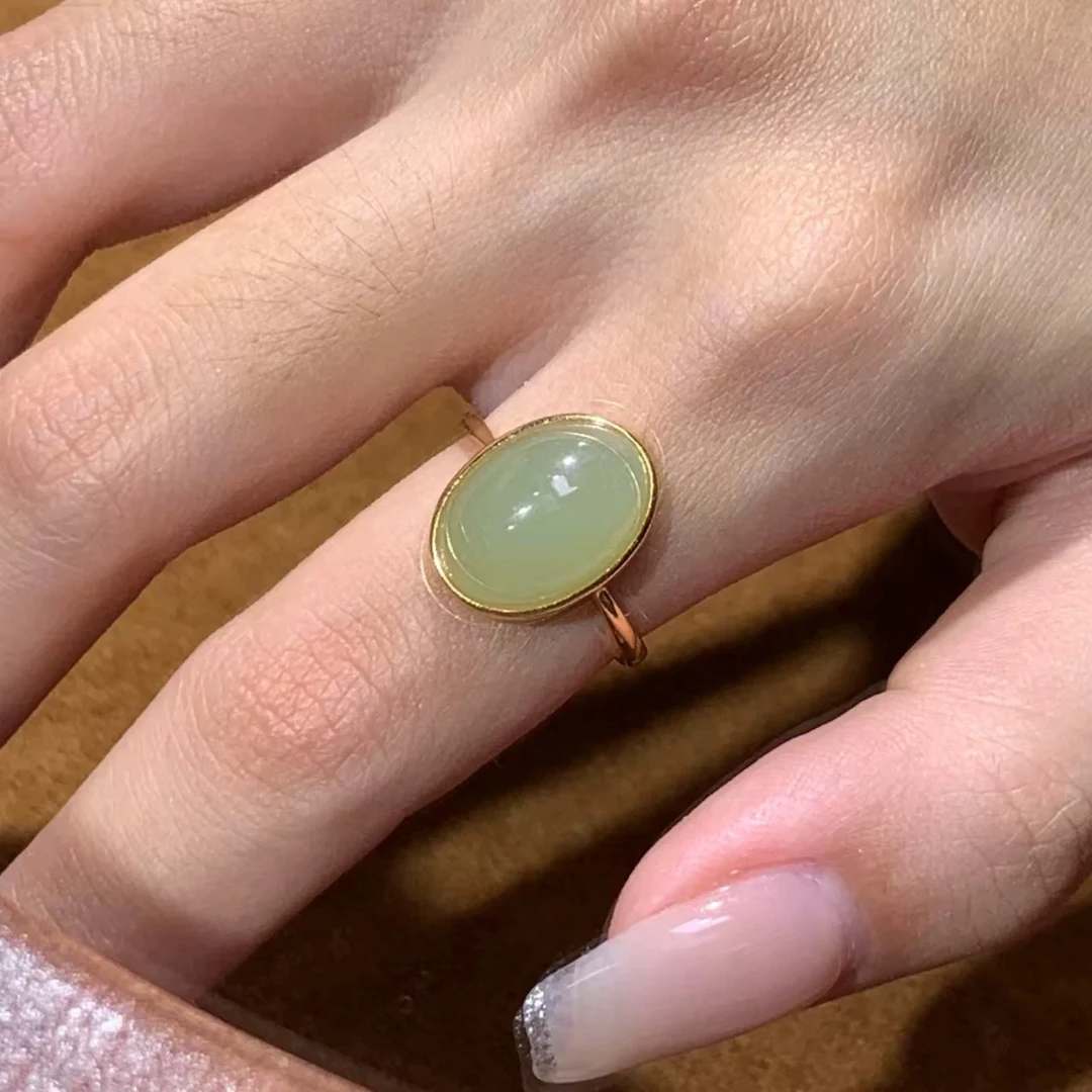 高端和田玉戒指女士