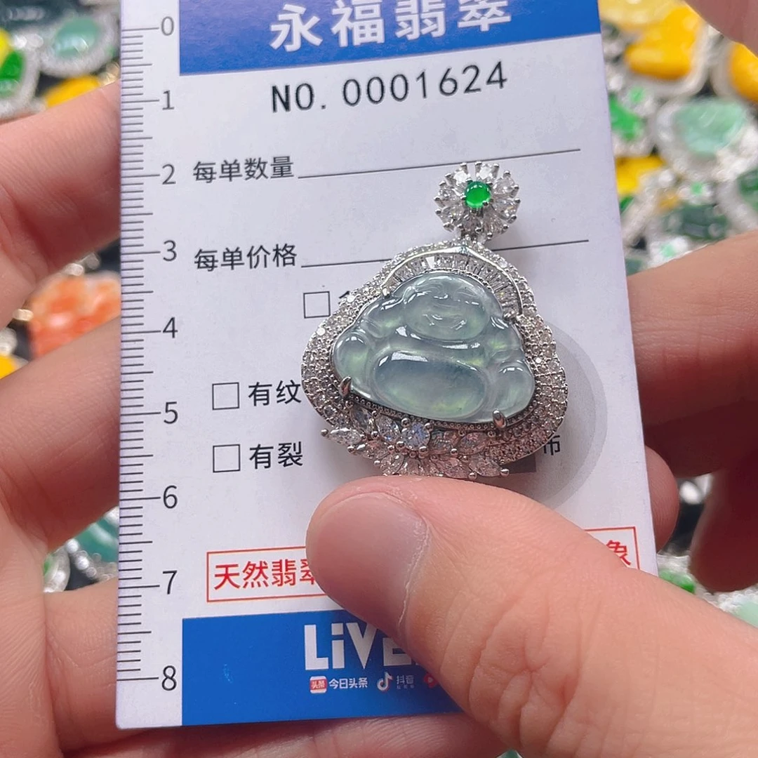 翡翠未镶嵌吊坠(不含链)