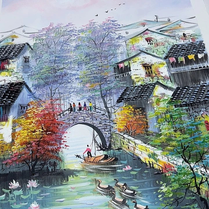 油画好仔仔细细一直影子