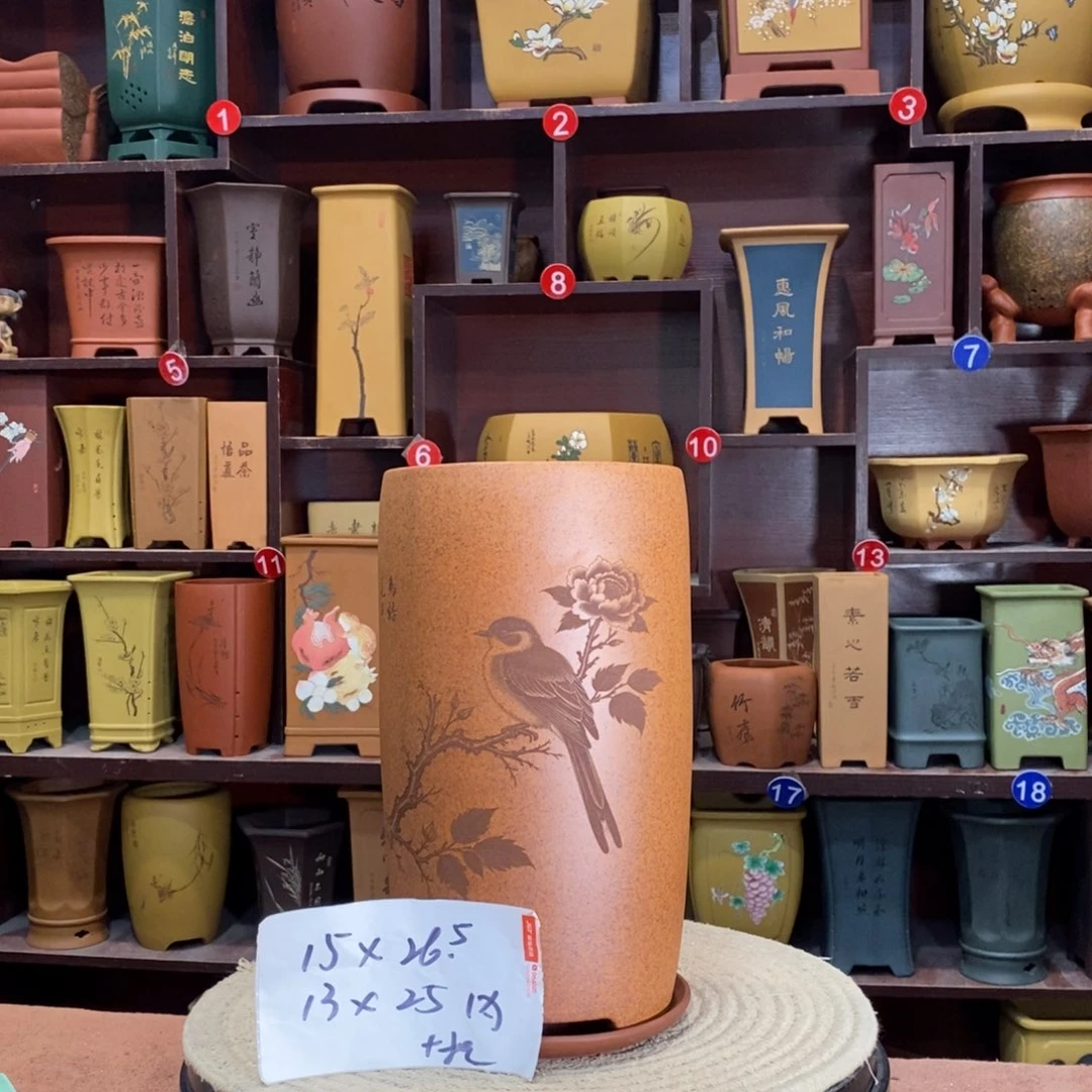 紫砂艺术紫砂花盆