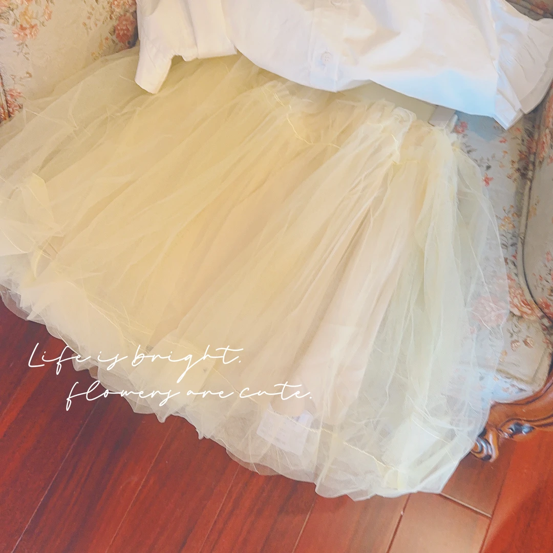 SW 2025新款夏款网纱半裙    07155