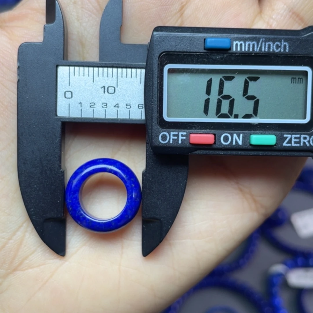 青金石未镶嵌10mm内径跑环