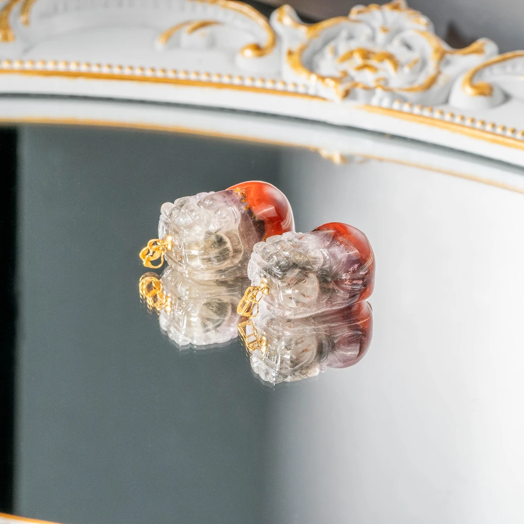 【韵洁珠宝】18K金极光23貔貅吊坠/Z0861/多样性发一件