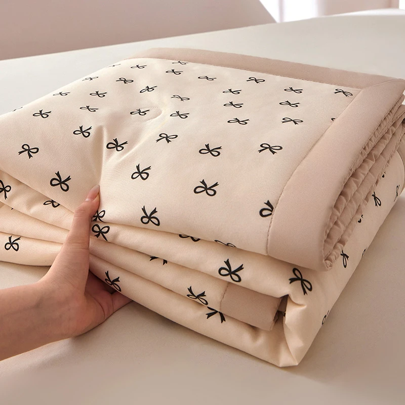 【可水洗机洗】亲肤A类针织棉大豆纤维夏被薄款夏凉被单人空调被