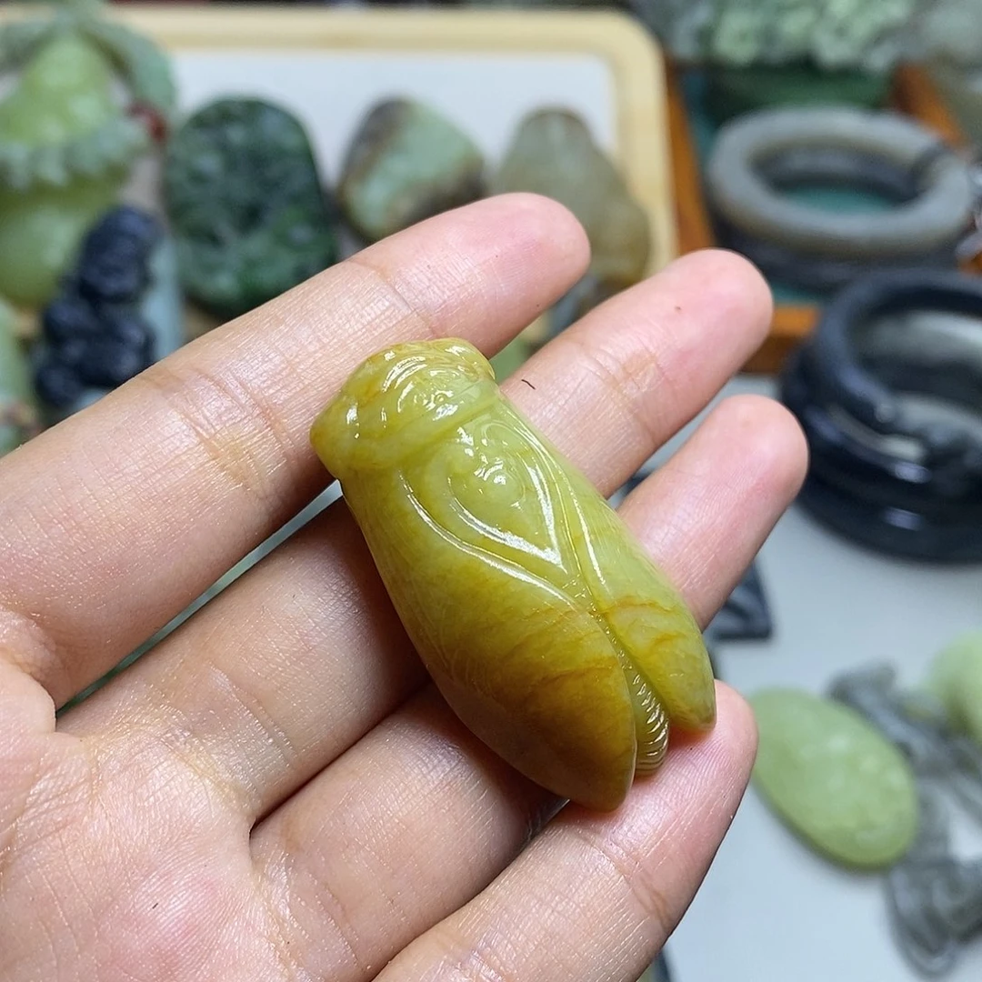 和田玉未镶嵌颈饰清**玉