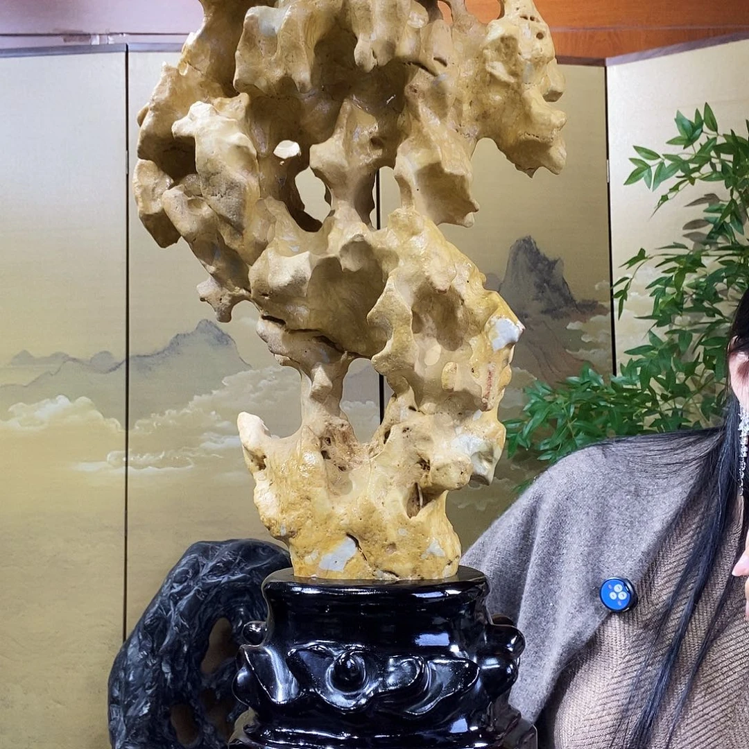 石材古典太湖摆件艺术