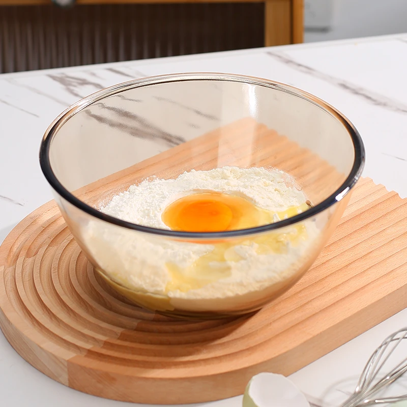 家用厨房和面盆打蛋拌馅包饺子碗大容量加厚玻璃盆盛菜备菜多用yw