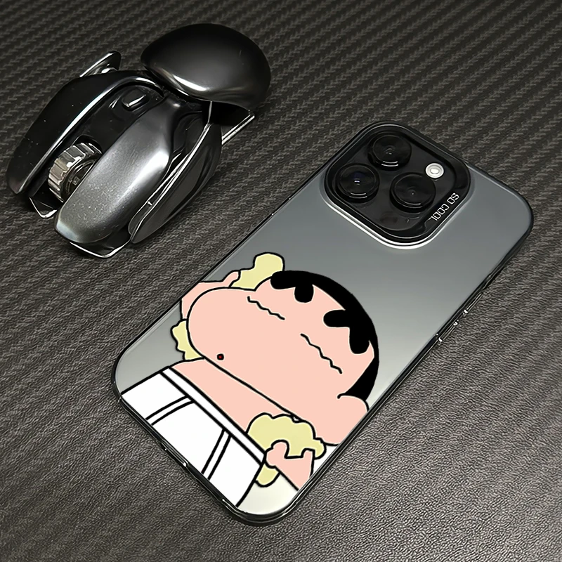 搓澡小新适用苹果16手机壳iphone15磨砂14pro max防摔13高级12/11