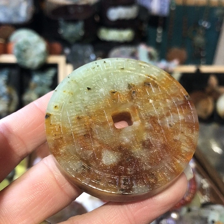 岫玉未镶嵌岫玉挂件