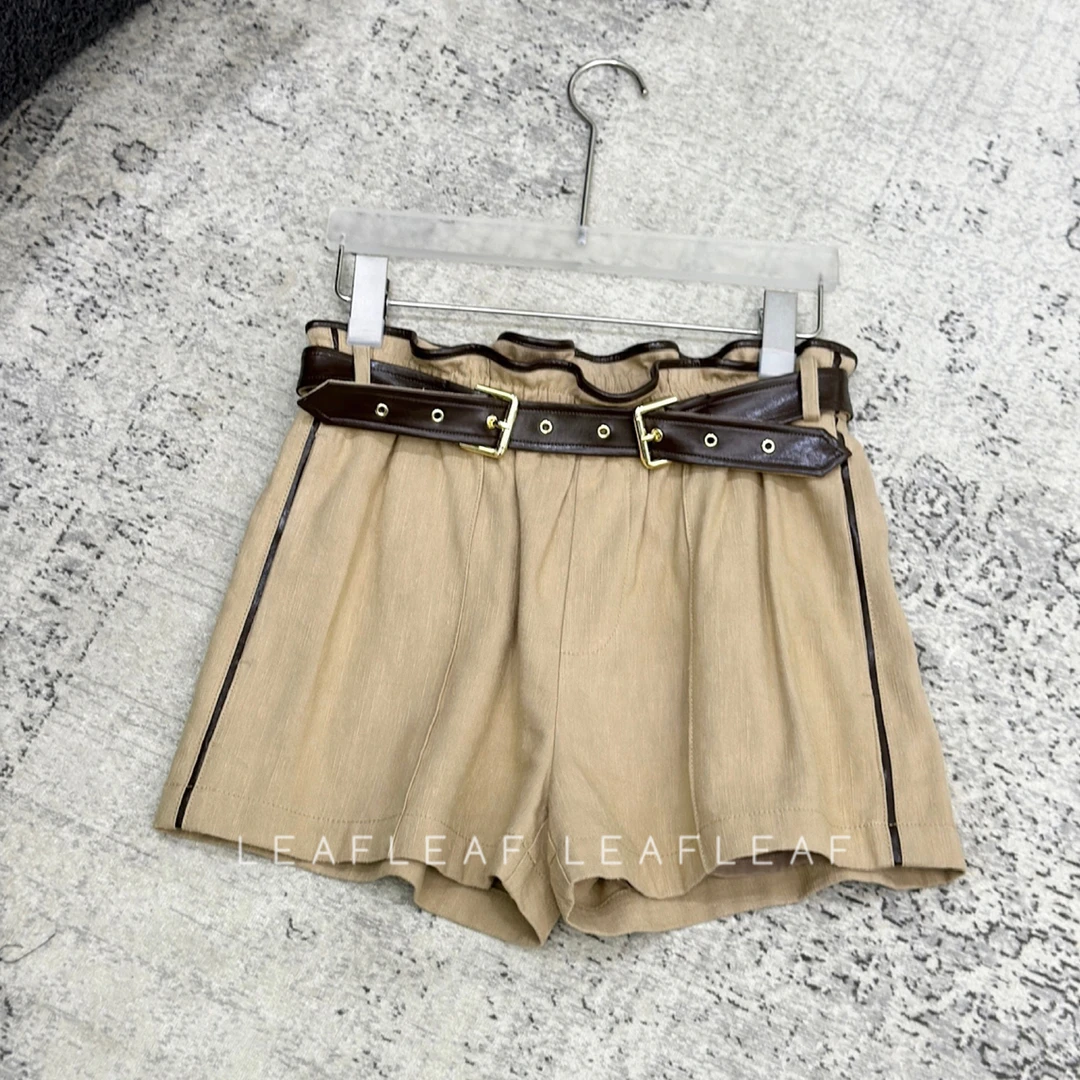 XU ZHI 环保工装短裤（附腰带）LEAFLEAF设计师品牌