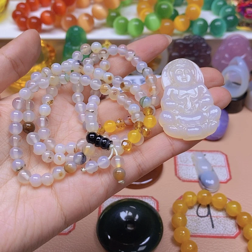 【闪购商品】玛瑙/玉髓颈饰未镶嵌老*