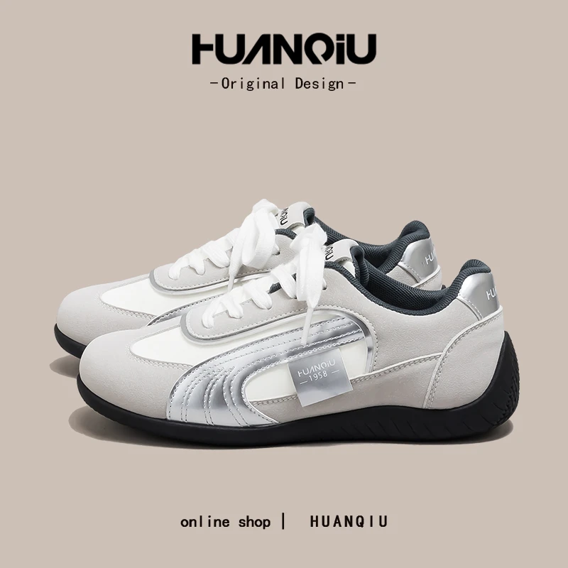 环球明星同款轻奢德训鞋女2025爆款学生百搭轻便时尚板鞋HC-Y013