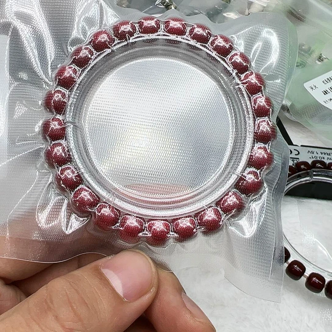 星月菩提手串88灭火红朱供星月菩提单圈98