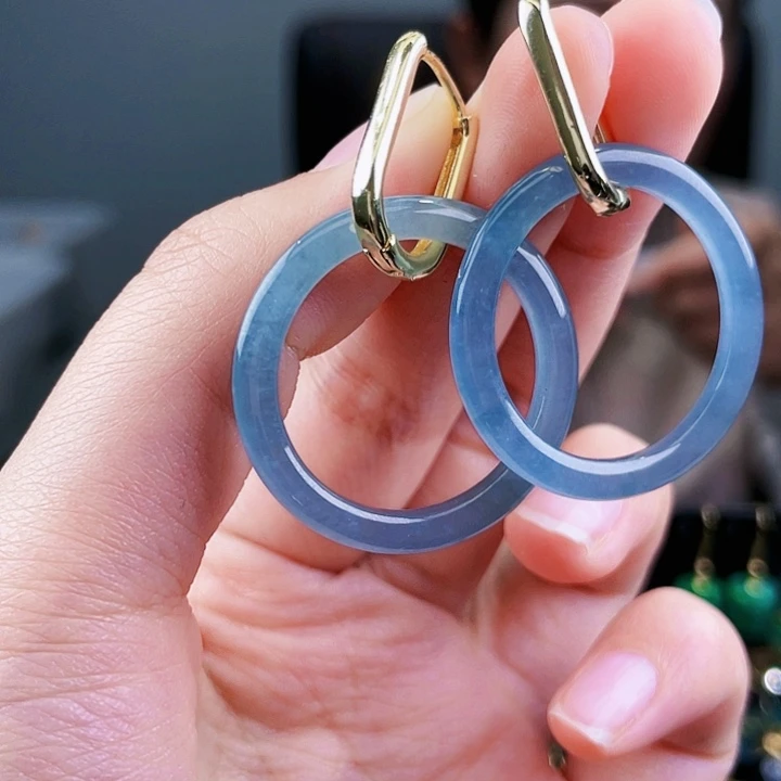 翡翠耳饰未镶嵌饰品