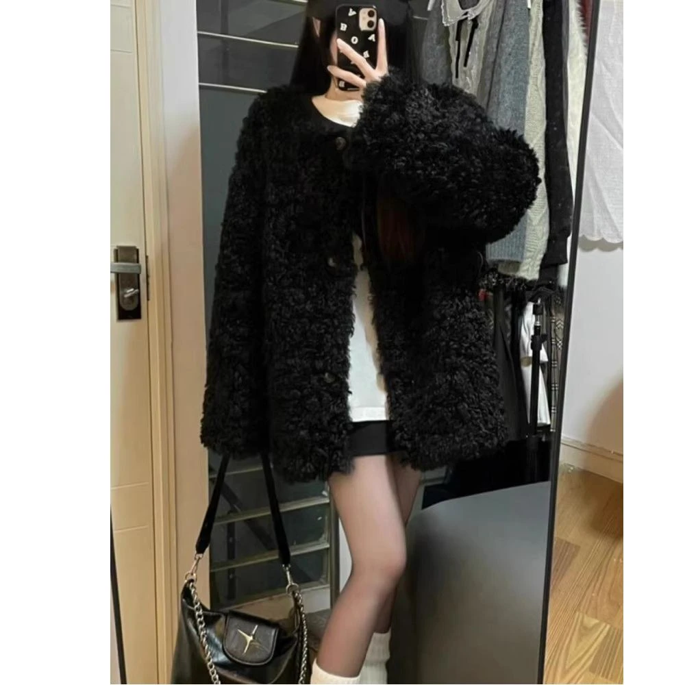 今年流行欧货羊羔毛摇粒绒外套女2025秋冬季新款小个子爆款上衣潮