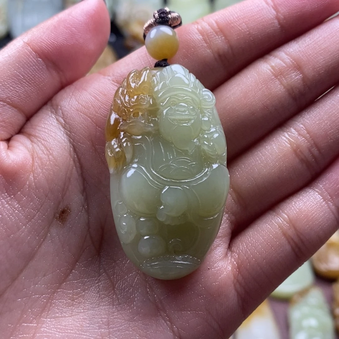 吊坠(不含链)未镶嵌和田玉（糖玉）