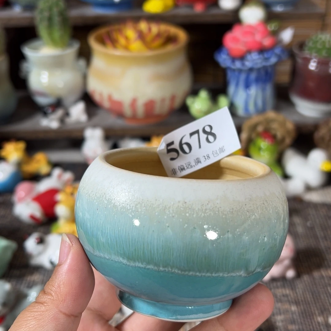 口6 手工花盆满30包邮