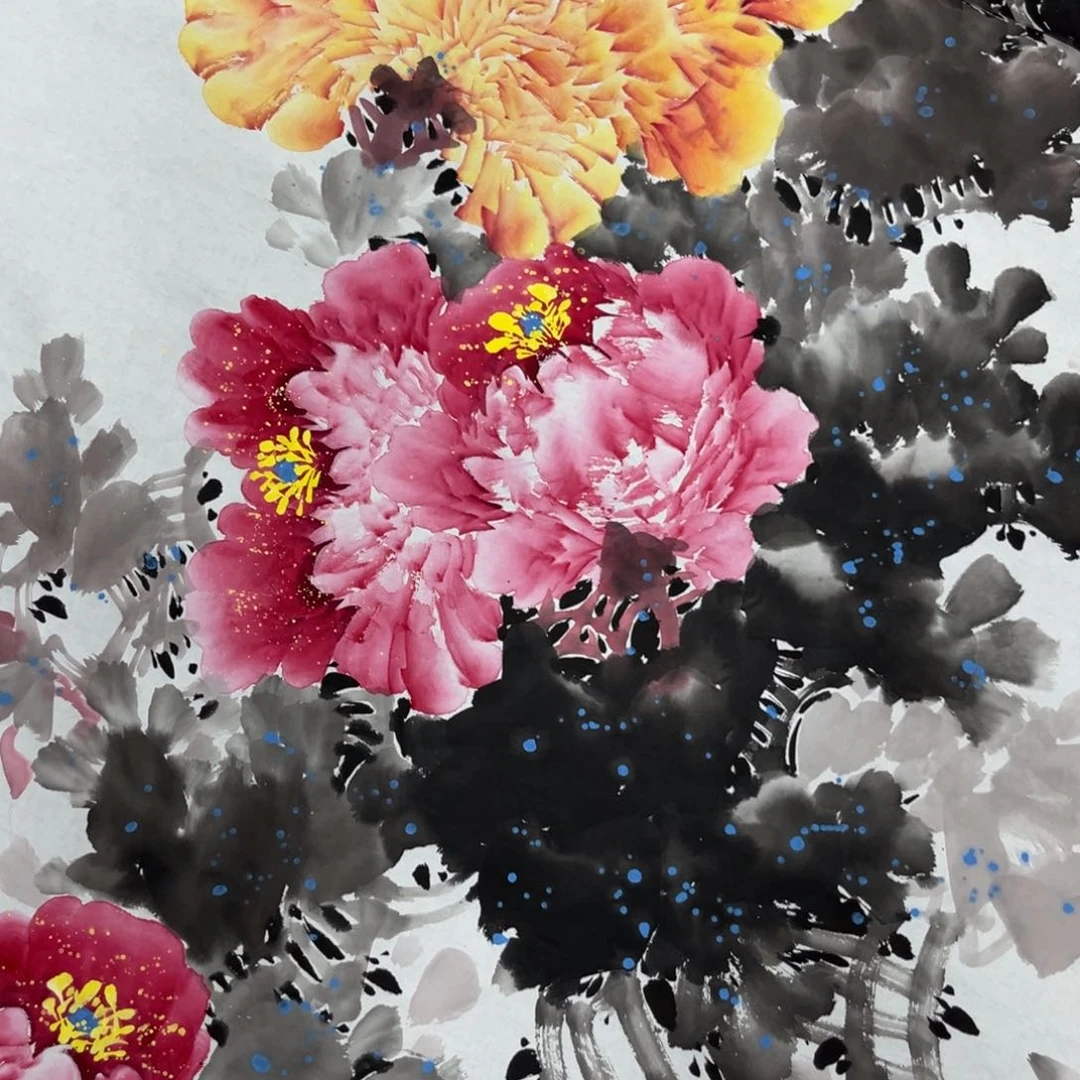 国画国画老师手绘作品